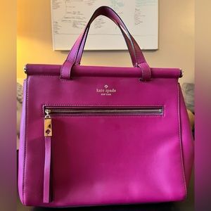 Kate spade, large, maroon color purse